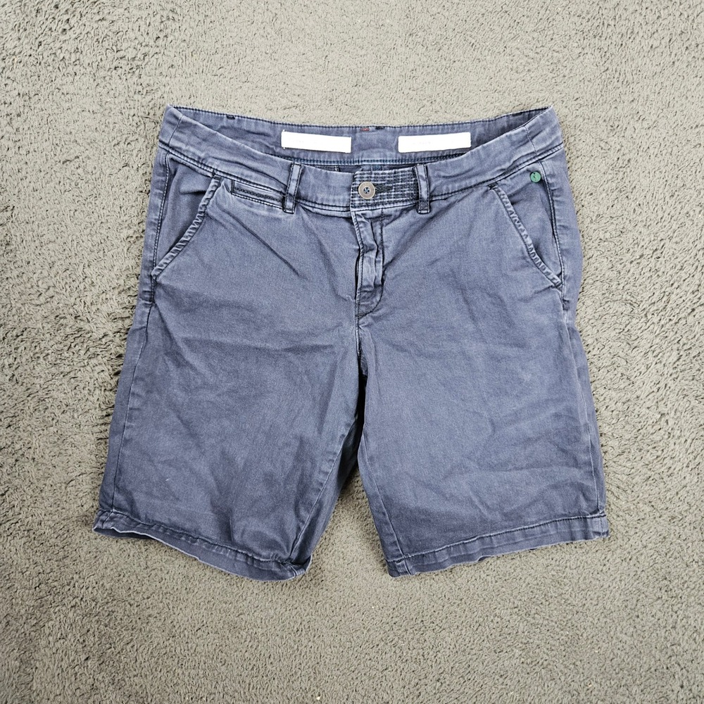 Pilcro and the Letterpress Hyphen Shorts Womens 30 Faded Navy Blue
